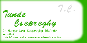 tunde csepreghy business card